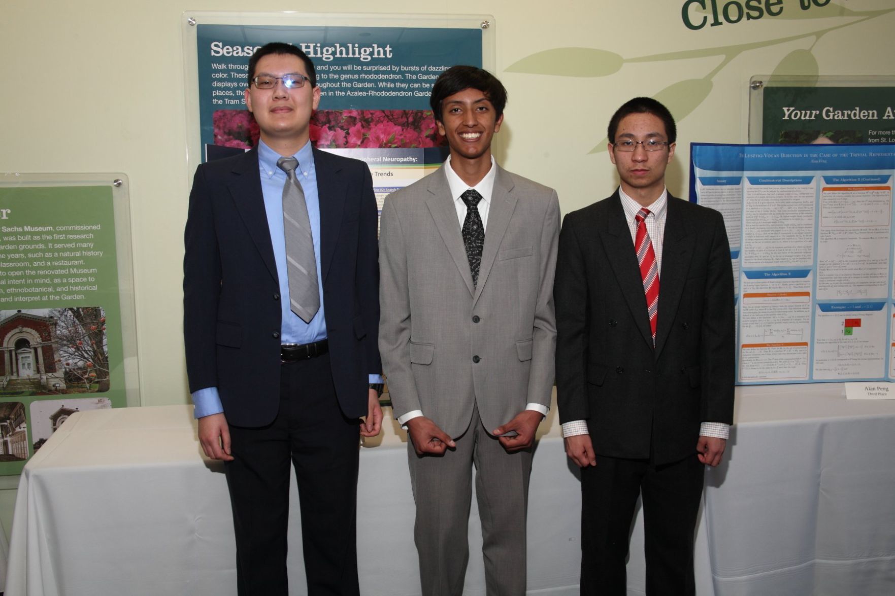 St. Louis Science Fair Honorees – Jerry Zhang, Neil Tomala, Alan Peng